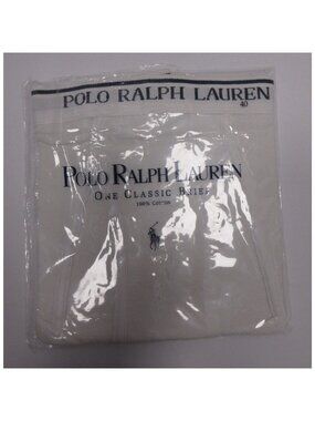 VINTAGE Polo Ralph Lauren Underwear 40 One Full Rise Brief Classic